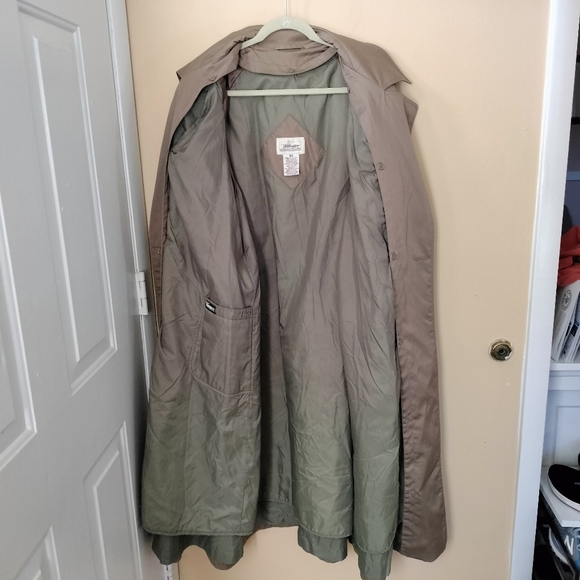 Worthington Classic Thermolite Trench Coat Beige Belted 18W Removable Lining - Picture 6 of 10